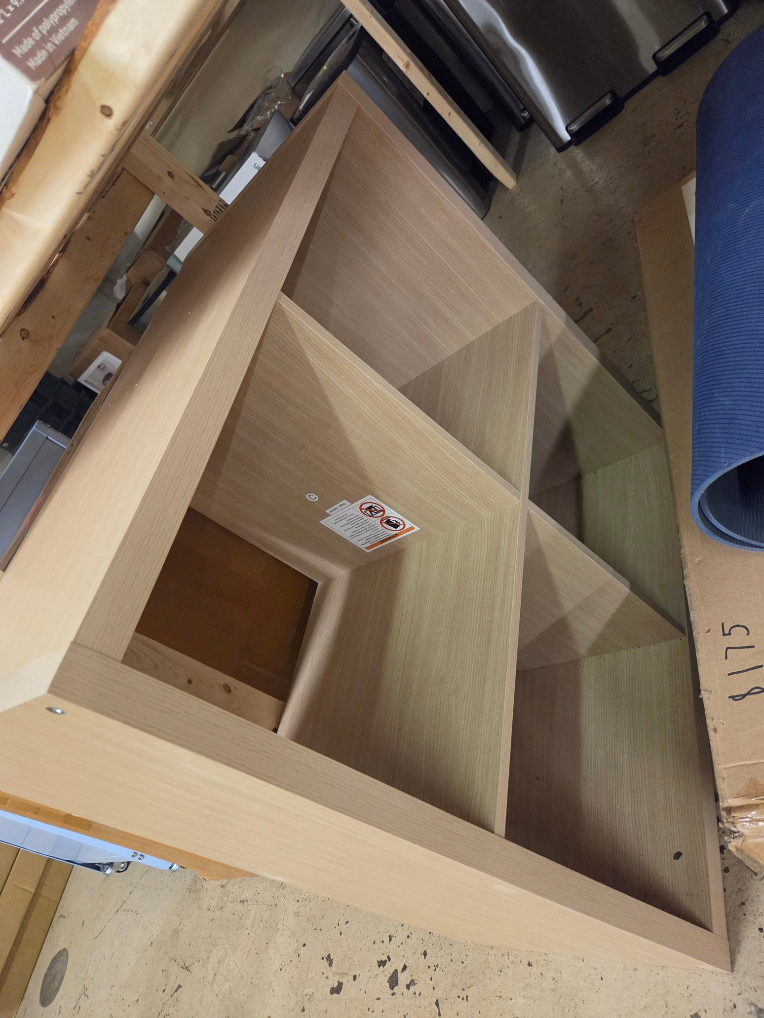 four cube organizer wood