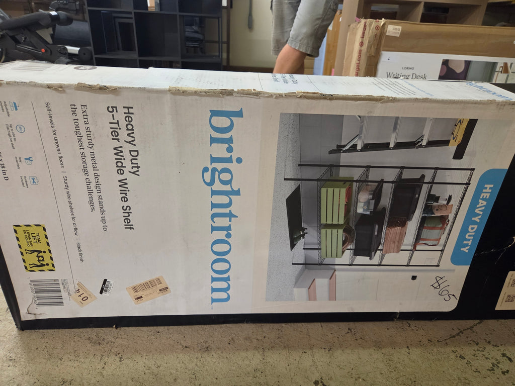 bright room heavy duty 5-tier wire shelf