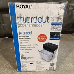 ROYAL SHREDDER 14 SHEET