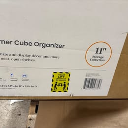 11" 9 Cube Corner Book Shelf White - Brightroom