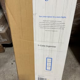 11" 3 Cube Book Shelf White - Brightroom