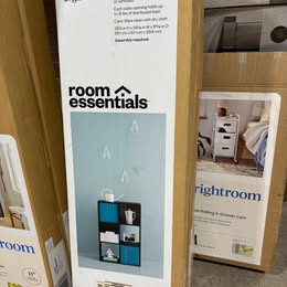 11" 6 Cube Organizer Shelf Espresso - Room Essentials: Bookshelf Storage Cubes,