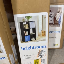 11" 6-Cube Book Shelf Black - Brightroom