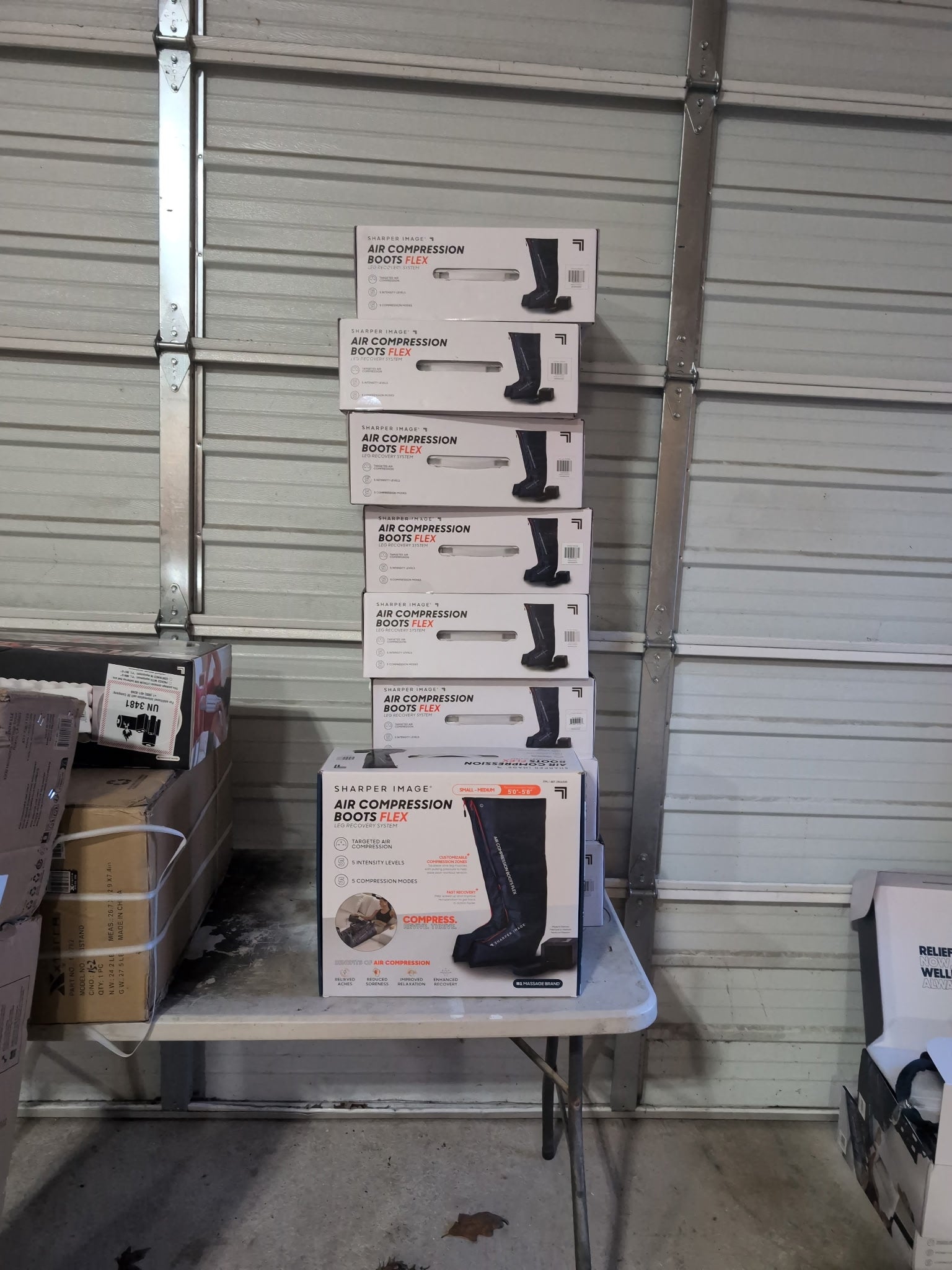 Sharper image flex air compression boots