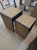 23" High Square Nesting Side Table Pine Black/Natural - Threshold™