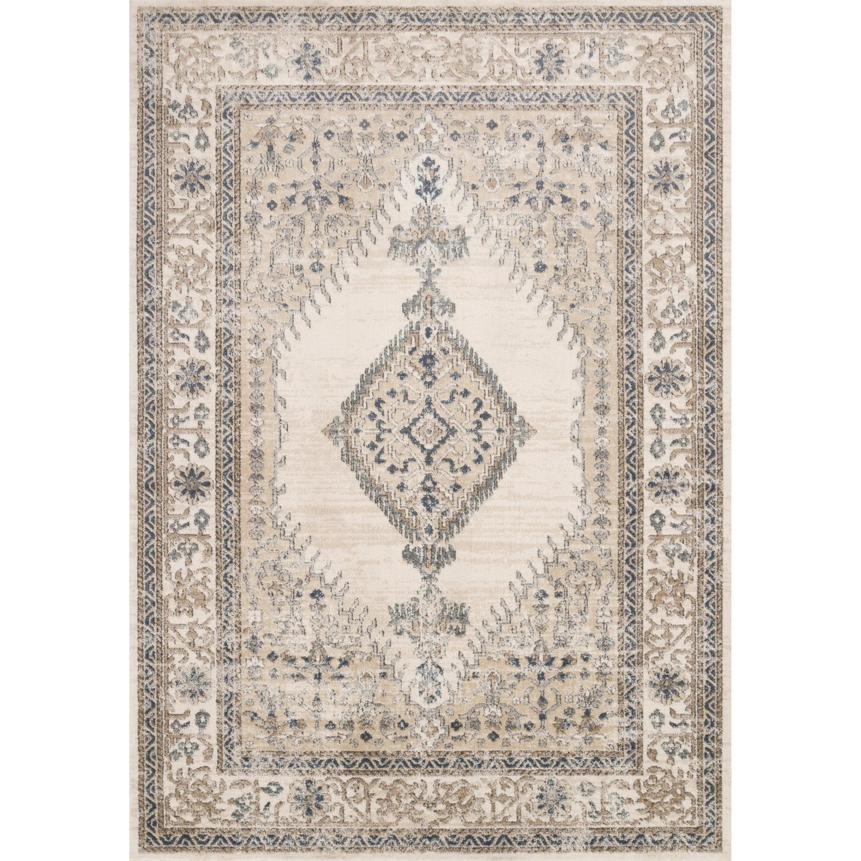 accent rug, oatmeal/ivory